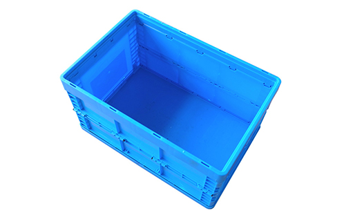 連蓋折疊6432塑料周轉箱