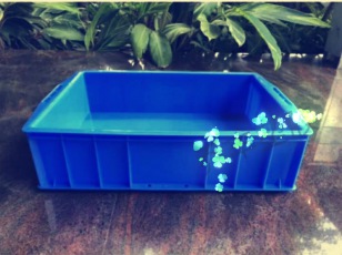 B45#塑料周轉(zhuǎn)箱無(wú)孔